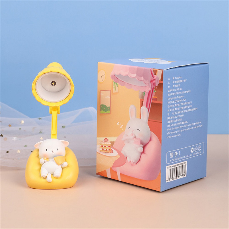 Creativ Drăguț Lumină de Noapte Portabilă Protecție Ochi Lampă de Noapte Dormitor Noptieră Decorare Desktop Lumină Atmosferă Cadou pentru copii