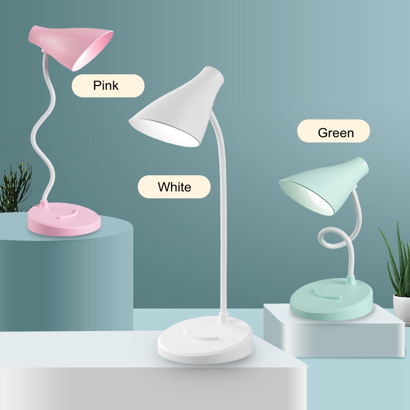 Portabil USB reîncărcabil LED Protecție pliabilă pentru ochi Reglare la atingere Lucru de lectură Lampă de birou Carte Pat Birou Dedicat