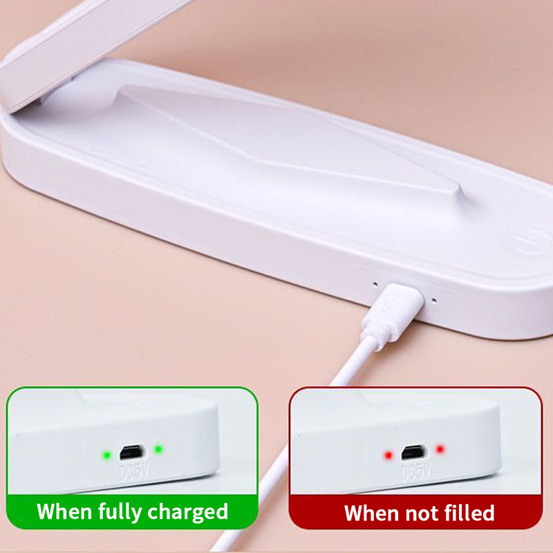 Összecsukható asztali asztali lámpa, új érkezés 3 színben, hőmérséklet tompítás, fokozat nélkül vezeték nélküli otthoni irodai könyvek lámpa