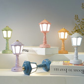 Led asztali lámpák Mini Retro éjszakai fényérintkezős szoba dekoráció USB újratölthető éjszakai fény szemvédő éjjeli olvasólámpa