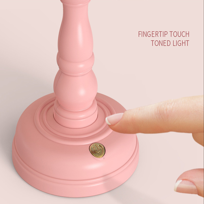 Led asztali lámpák Mini Retro éjszakai fényérintkezős szoba dekoráció USB újratölthető éjszakai fény szemvédő éjjeli olvasólámpa