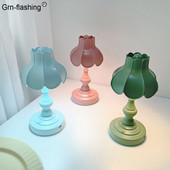 USB újratölthető hálószoba asztali lámpa érintőkapcsoló 3 színű baba gyermek éjszakai fények kreatív dekorációs lámpa olvasáshoz