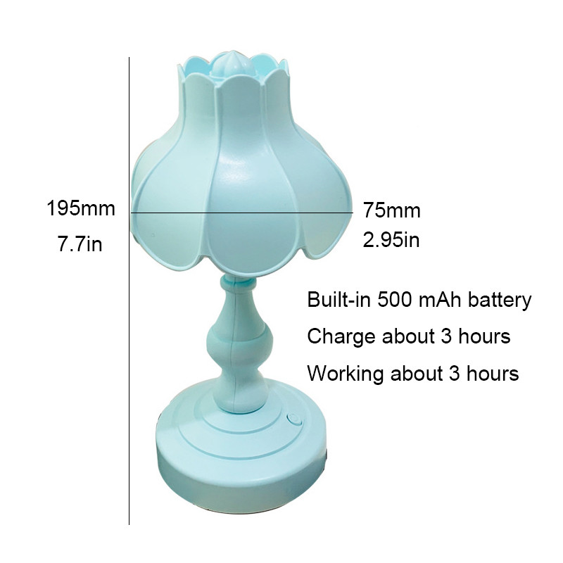 USB újratölthető hálószoba asztali lámpa érintőkapcsoló 3 színű baba gyermek éjszakai fények kreatív dekorációs lámpa olvasáshoz