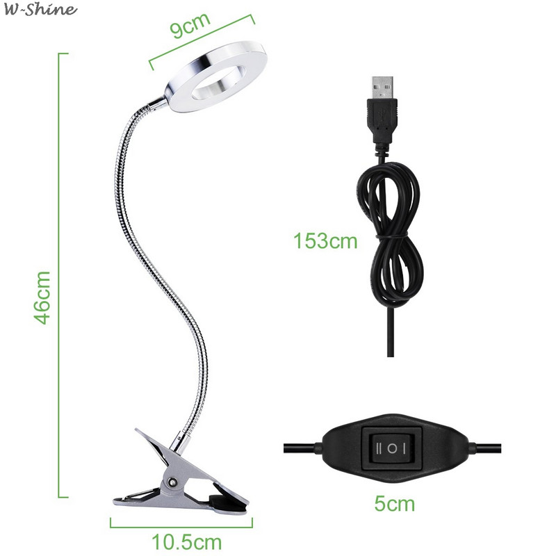Nešiojama stalinė lempa USB įkraunama pritemdoma stalinė lemputė, puikiai tinkanti nakčiai skaityti antakių tatuiruotės nagų dailė grožio makiažas