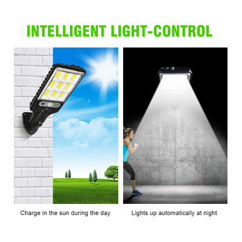 Solar Street Lights Outdoor Wireless Security Αισθητήρας κίνησης τοίχου για εξωτερικά ηλιακά φώτα Solar Led Reflector 500W Εξωτερικός