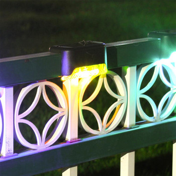 4 τμχ Ηλιακά φωτιστικά LED σκάλας μονοπατιού IP65 Αδιάβροχα φράχτη εξωτερικού κήπου αυλή Τοίχος γκαζόν Οριζόντιο φωτιστικό Σκάλα Νυχτερινό φως σταγόνα