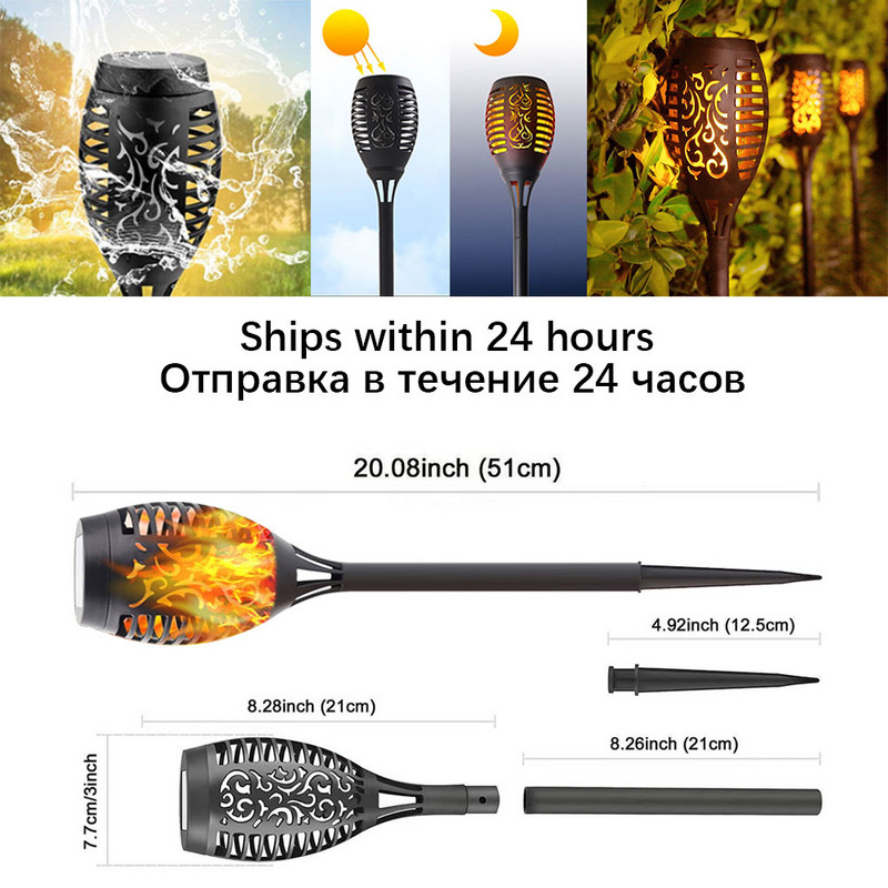 4/6 vnt. mirgančios liepsnos lempa lauko saulės žibintuvėlis 12 LED lempučių vandeniui atsparus sodo kiemas RGB namų Kalėdų dekoravimo žibintas