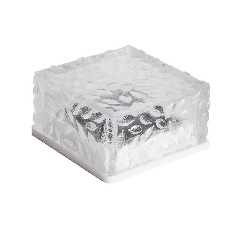 Päikeseenergiaga LED-jääkuubiku telliskivivalgustid välistingimustes 4 LED-i veekindla trepiastmega sillutuskivi lambi hoovi siseõue muru aia kaunistusvalgusti