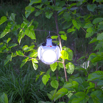 Ηλιακό φως LED λαμπτήρα εξωτερικού χώρου Αδιάβροχο ηλιακό / καλώδιο USB Επαναφορτιζόμενη λάμπα Φωτισμός Κάμπινγκ Φωτισμός Κήπου Ηλιακός Φωτισμός