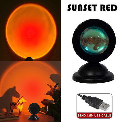 RGB naplemente lámpa Naplemente vetítő lámpa projektor éjszakai fény APP távoli led lámpák hálószoba dekorációhoz fényképezés ajándékok