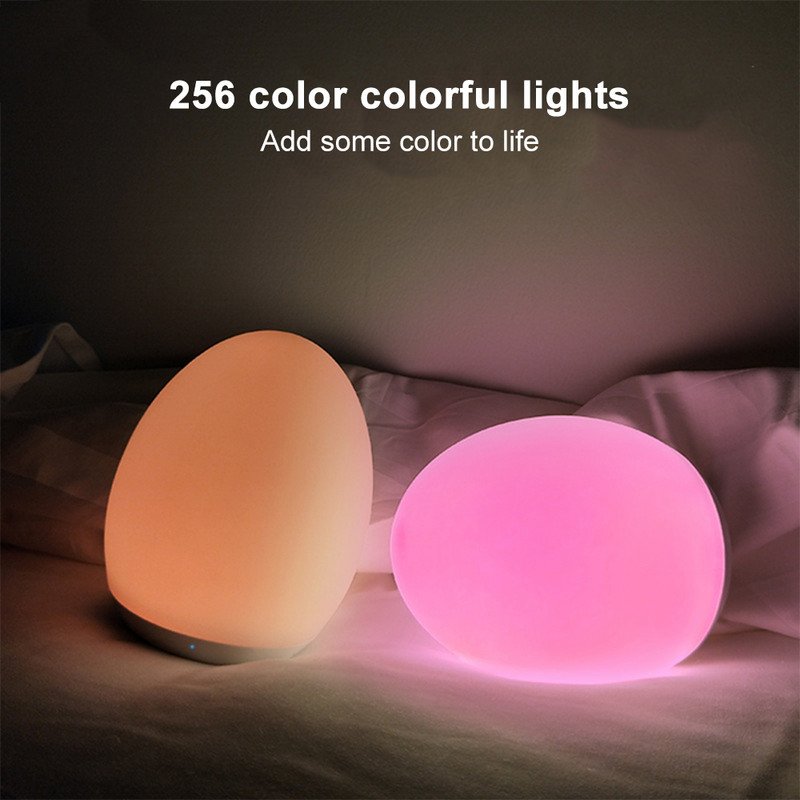 Lumini de noapte cu LED, reîncărcabilă prin USB, în formă de ou, Lumină RGB, pentru hrănirea bebelușilor, lampă de protecție a ochilor, lampă de masă pentru bar în aer liber