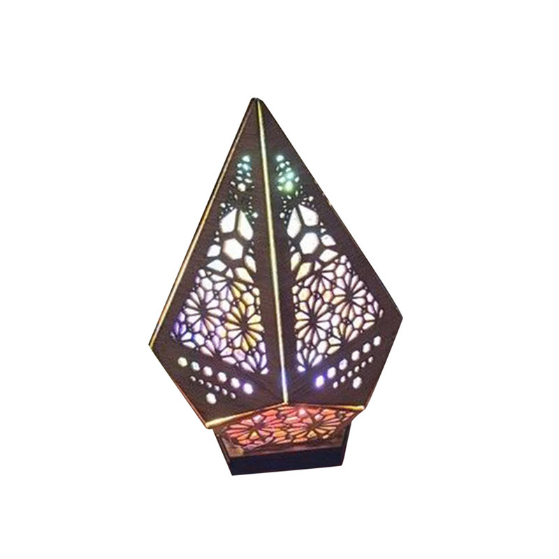 Didelis Polar Star toršeras Medinis LED naktinis apšvietimas Menas Amatai Spalvingi deimantiniai Bohemijos šviestuvai Dekoratyviniai staliniai šviestuvai Namų dekoras