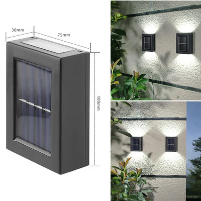 COB LED päikeseenergial töötav välivalgusti PIR liikumisandur veekindel seina avariivalgusti aiakaunistuseks