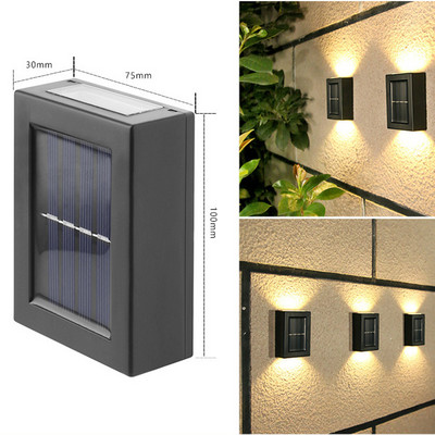 COB LED päikeseenergial töötav välivalgusti PIR liikumisandur veekindel seina avariivalgusti aiakaunistuseks