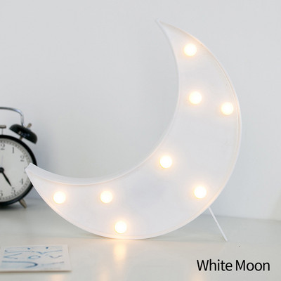 Šarene noćne svjetiljke Zvjezdani oblak Mjesec LED noćna svjetiljka Kućni stolni dekor Zidne viseće svjetiljke Topla bijela za uređenje spavaće sobe dječje sobe