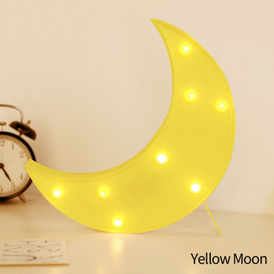 Šarene noćne svjetiljke Zvjezdani oblak Mjesec LED noćna svjetiljka Kućni stolni dekor Zidne viseće svjetiljke Topla bijela za uređenje spavaće sobe dječje sobe