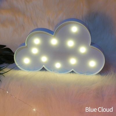 Šarene noćne svjetiljke Zvjezdani oblak Mjesec LED noćna svjetiljka Kućni stolni dekor Zidne viseće svjetiljke Topla bijela za uređenje spavaće sobe dječje sobe
