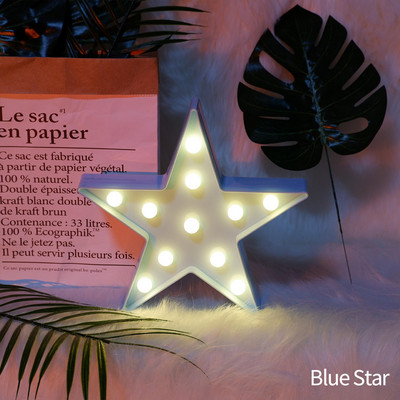 Šarene noćne svjetiljke Zvjezdani oblak Mjesec LED noćna svjetiljka Kućni stolni dekor Zidne viseće svjetiljke Topla bijela za uređenje spavaće sobe dječje sobe