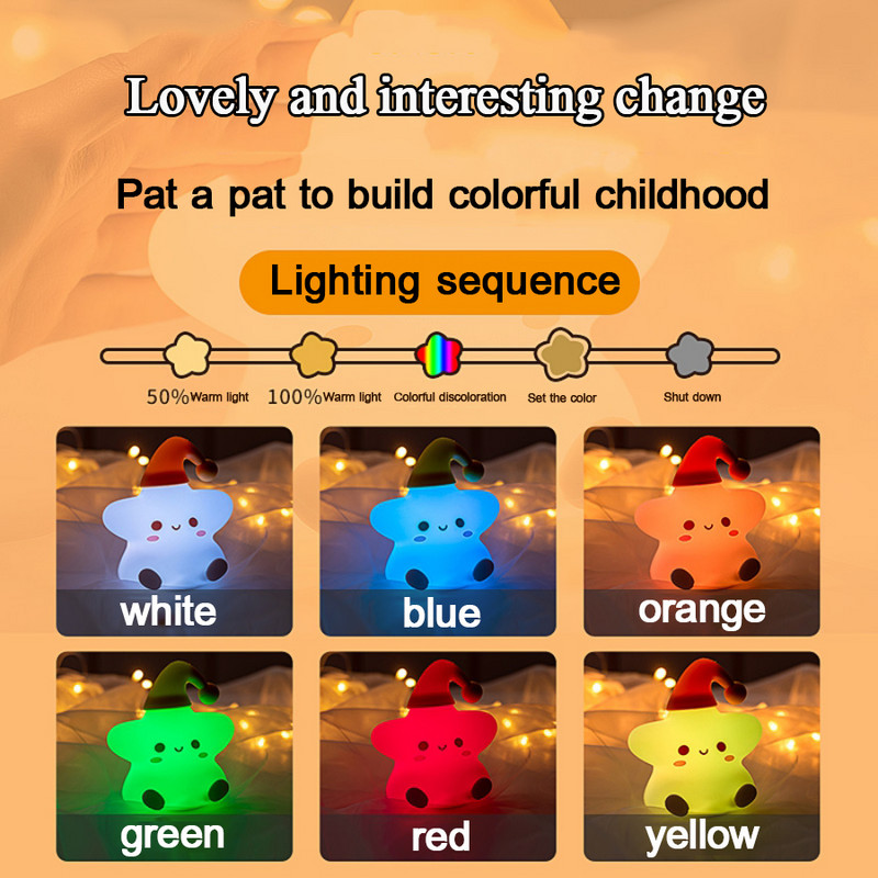 Lumină de noapte din nor Lumină LED cu senzor tactil Lampă moale pentru creșă Lumină de noptieră pentru copii Copii Cadou de aniversare Decorare cameră