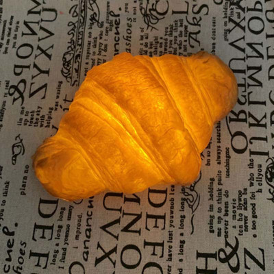 Creative Simulation Bread Light Fun Home Croissant LED Bread Night Light