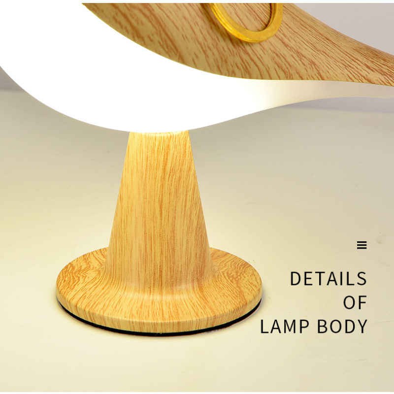 3 värvi voodilamp Loov puutelüliti juhtmevaba lind öövalgusti hämardus heledus USB laetav laua lugemislamp