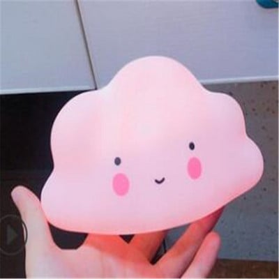 Pilvekujuline nupp Patarei öövalgusti Lastevalgusti beebide lasteaia lamp Magamistoa magamiskoht lastele Tüdrukutele Mänguasi Jõulukingitus