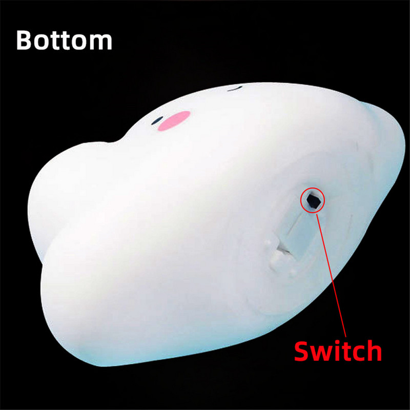 Pilvekujuline nupp Patarei öövalgusti Lastevalgusti beebide lasteaia lamp Magamistoa magamiskoht lastele Tüdrukutele Mänguasi Jõulukingitus