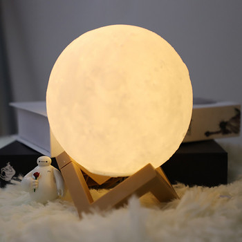 Необичайна лунна лампа 3d креативна лунна лампа лампа нощно шкафче за детска стая за момичета декорация на работния плот орнамент подарък за рожден ден