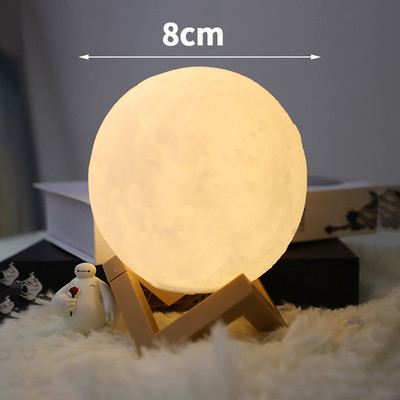 Neobična Mjesečeva lampa 3d Kreativna Mjesečeva lampa Noćni ormarić za dječju sobu za djevojčice Ukras za stolni stol Rođendanski poklon