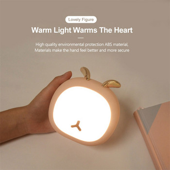 Χαριτωμένο κατοικίδιο νυχτερινό φως ελαφιού λαγουδάκι για παιδάκι μωρό Stepless Touch επαναφορτιζόμενη επιτραπέζια λάμπα Διακόσμηση σπιτιού