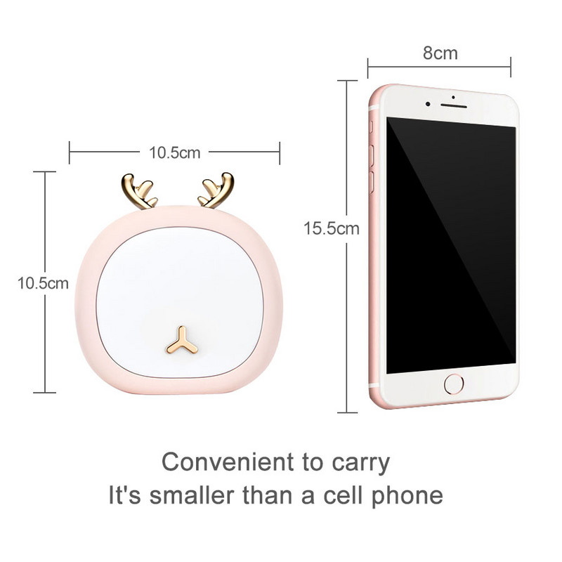 Lampă de noapte drăguță pentru animale de companie, căprior iepuraș, lampă pentru copii, lampă de masă reîncărcabilă prin USB, pentru decorarea casei