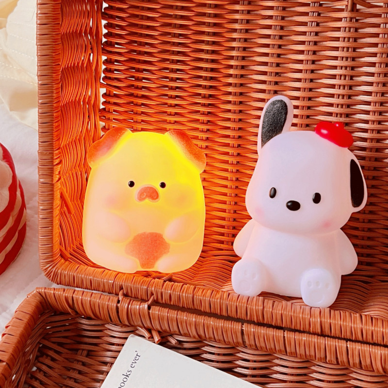Silikageel Öövalgusti magamistoa sisekujundus Tuled Nupupatarei toitel Kuuvalgus Multifilm Loomade Lambid Lastele Kingitus dekoratiivlamp