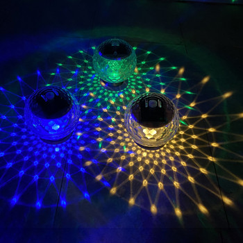 Υπαίθρια ηλιακή μπάλα φως LED Water Floating Waterproof for Pool Pond Gardens Αδιάβροχη λάμπα πάσσαλος γκαζόν κήπου