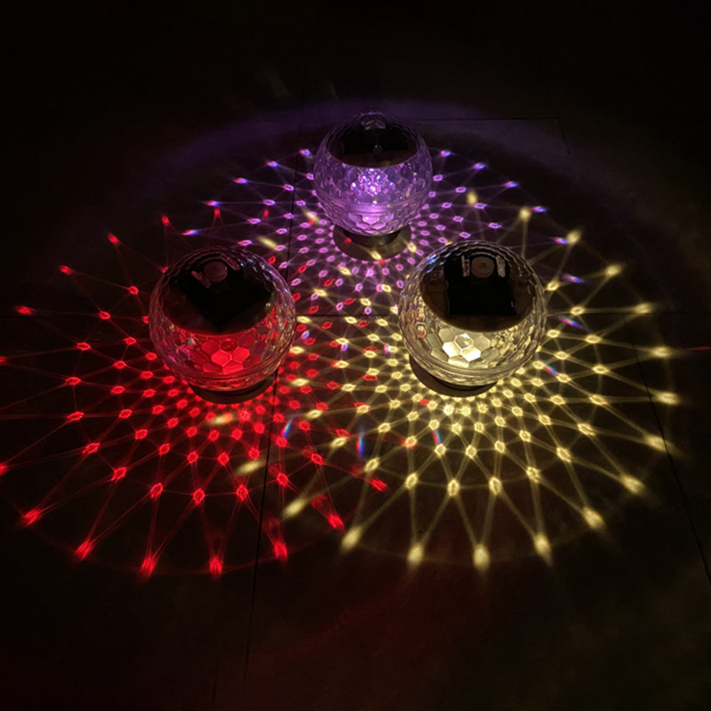 Lumină cu minge solară în aer liber LED plutitoare cu apă rezistentă la apă pentru bazin iaz grădini impermeabilă grădină cu țeavă de gazon