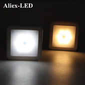 Jauns nakts apgaismojums LED kustības sensora gaisma viedais PIR vannas istabas gultas koridora ejas tualetes kāpņu skapja apgaismojums