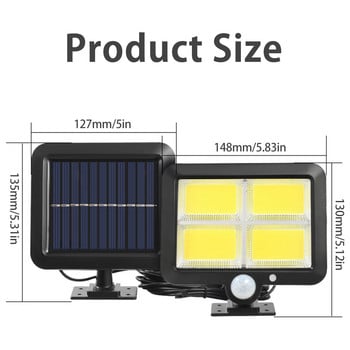 Split Solar LED Lights Outdoor Spotlight Sunlight Sensor Motion Light Flood Light Εσωτερικός φωτισμός εξωτερικού χώρου ηλιακός φωτισμός τοίχου ασφαλείας