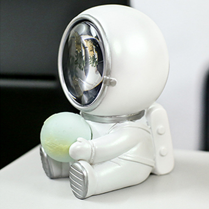 LED nakts gaismas astronauts jauka kaķa/lāča/suņa lampa Kawaii mazuļa mazuļiem bērniem guļamistabas gultas dekorēšanai, mīksta, silta dāvanu lampa
