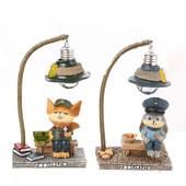 Meșteșuguri din rășină, lumini de noapte cu LED pentru copii, desene animate, animale nebune, oraș, vulpe, iepure, lampă de noapte pentru bebeluși, ornamente pentru acasă, jucărie, prieten, cadouri de aniversare