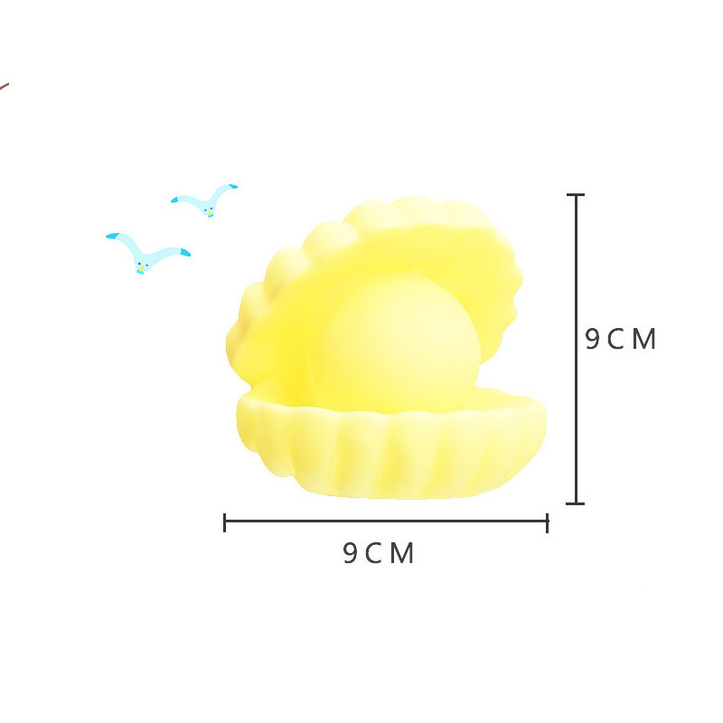 Shell Pearl Night Light Lampă de noapte de noptieră Decor dormitor Lumină Streamer Sirenă Zână Shell Copii Baby Night Lights Cadou de vacanță