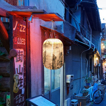 25 см водоустойчиви слънчеви фенери LED светлина найлон плат китайска японска висяща лампа външна градина сватба празник парти декор