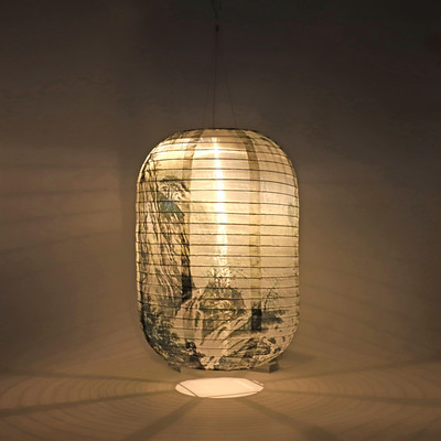 25 cm-es vízálló napelemes lámpák LED-es fényű nejlonszövet kínai japán függőlámpa kültéri kerti esküvői ünnepi parti dekoráció