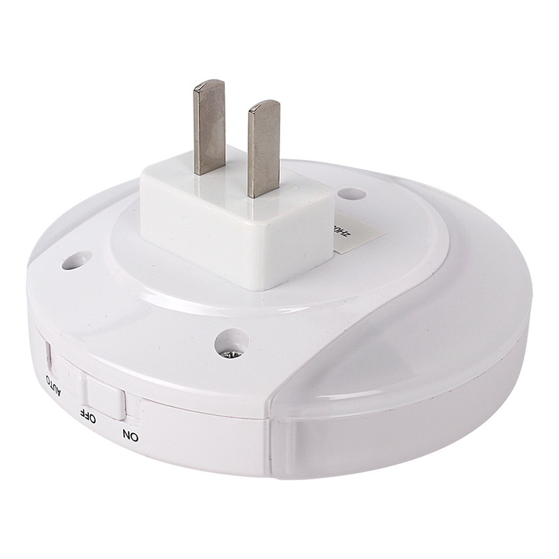 WoodPow LED nakts gaismas sensors 2 USB uzlādes ligzda Mobilā telefona lādētājs EU US Plug 0,5W nakts lampa ar slēdzi bērniem