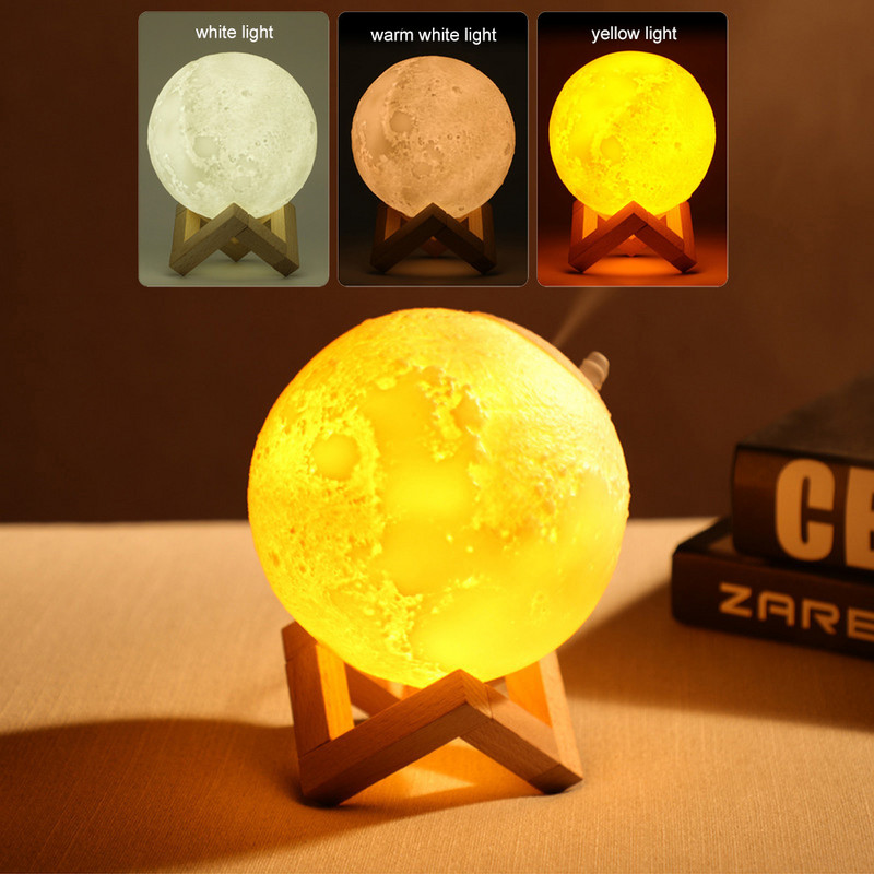 800 ml gaisa mitrinātājs attīrītājs mēness lampa mēness gaismas mitrinātāji nakts gaisma USB uzlāde gaisa mitrinātājs miglas veidotājs telpai