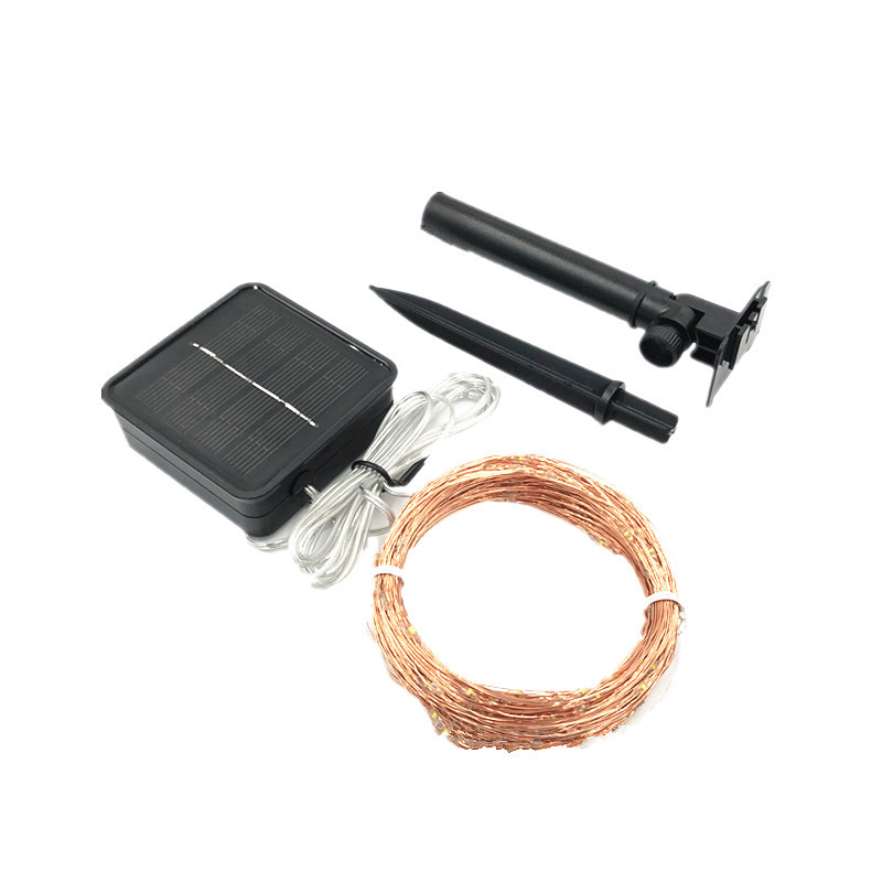 LED lauko saulės lempos 10m/20m 100 200LED styginiai šviestuvai Pasakų šventinis kalėdinis vakarėlis girliandos saulės sodo vandeniui atsparios lemputės