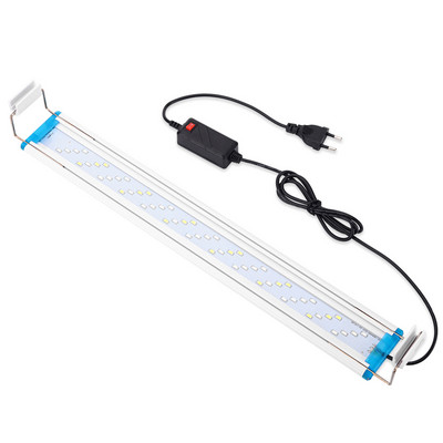 Lumini LED super subțiri pentru acvariu 90-260V cu clips pentru plante cu LED-uri pentru creșterea luminii extensibile, rezistente la apă, cu aprindere pentru rezervor de pește 18-58 cm