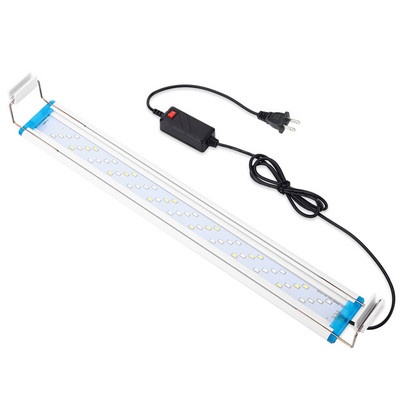 Lumini LED super subțiri pentru acvariu 90-260V cu clips pentru plante cu LED-uri pentru creșterea luminii extensibile, rezistente la apă, cu aprindere pentru rezervor de pește 18-58 cm
