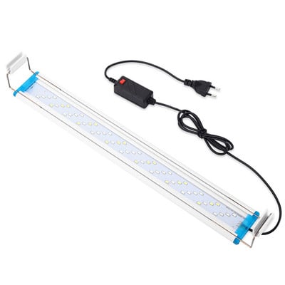 Lumini LED super subțiri pentru acvariu 90-260V cu clips pentru plante cu LED-uri pentru creșterea luminii extensibile, rezistente la apă, cu aprindere pentru rezervor de pește 18-58 cm