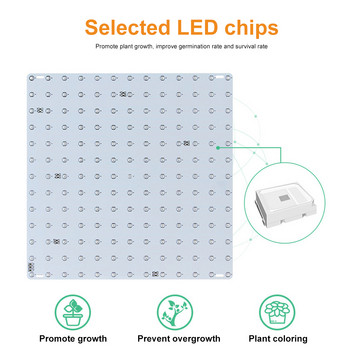 LED Grow Light 4000K Full Spectrum Ισχυρό φυτό φυτό φυτό φυτό αδιάβροχο λαμπάκι Ανάπτυξη φυτό για λουλούδια εσωτερικού χώρου Λαχανικά