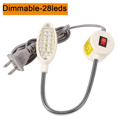 Lumină LED super luminoasă pentru mașină de cusut 10/20/30 LED Lampă de lucru cu gât de gâscă multifuncțională pentru strunguri, prese de găurit, bancuri de lucru