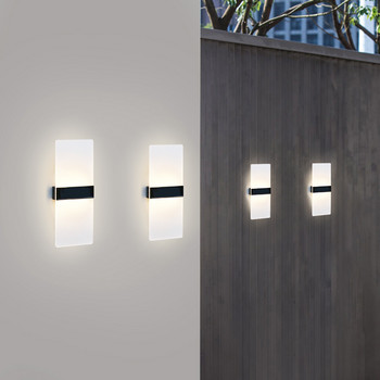 LED слънчеви стенни светлини Външна водоустойчива сигурност 5 W LED осветление Чисто бяло/топло бял цвят Лампа Защита на околната среда